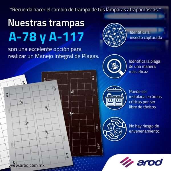 AROD – BUGSTER 30 – LAMINAS PEGANTES DE 42 X 23.5 CM  (Paquete por 25 Unidades) - Imagen 2